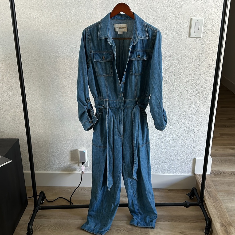 Pilcro Classic Denim Jumpsuit | M